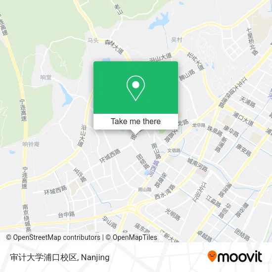 审计大学浦口校区 map