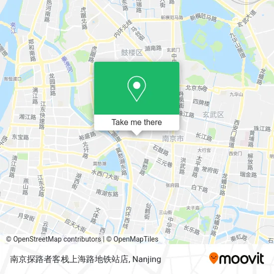 南京探路者客栈上海路地铁站店 map