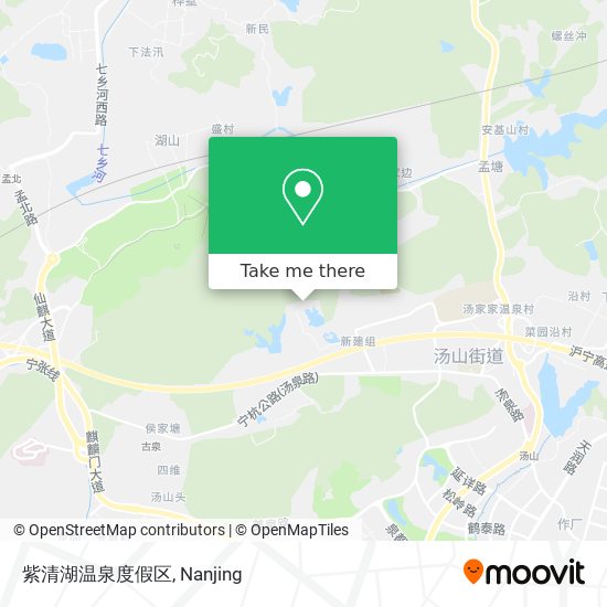 紫清湖温泉度假区 map
