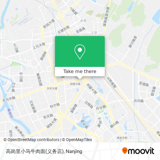 高岗里小马牛肉面(义务店) map