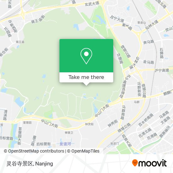 灵谷寺景区 map