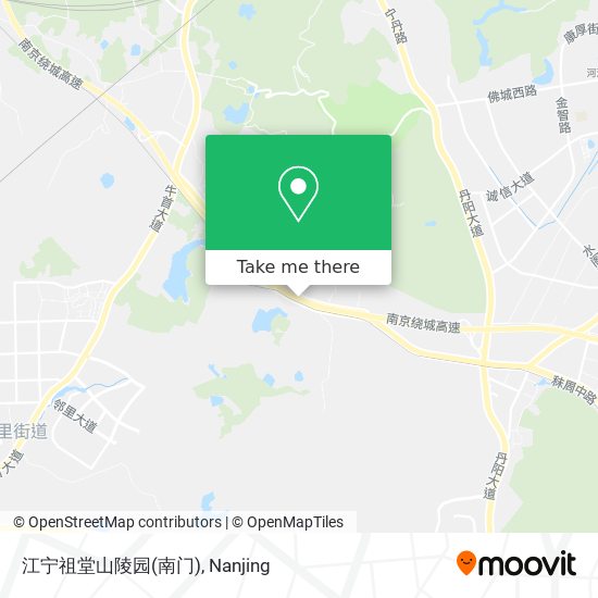 江宁祖堂山陵园(南门) map