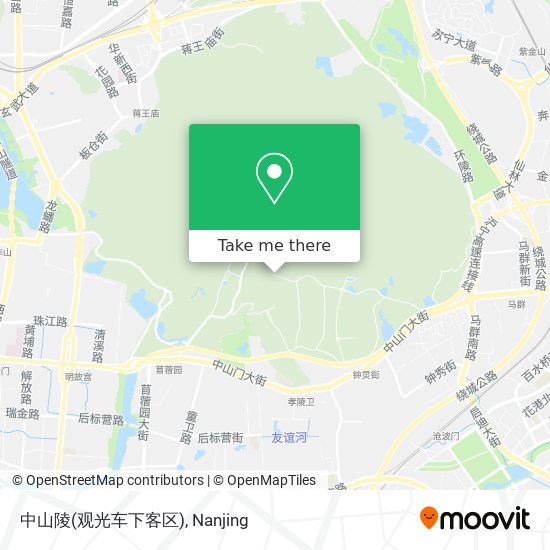 中山陵(观光车下客区) map