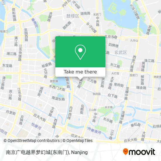 南京广电越界梦幻城(东南门) map