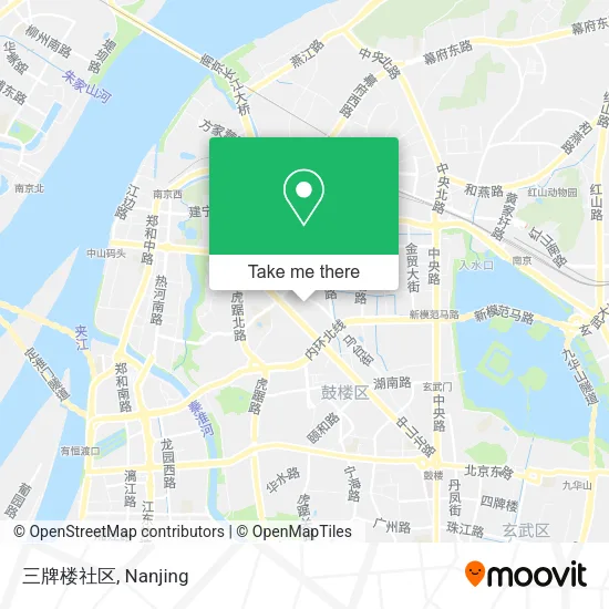 三牌楼社区 map