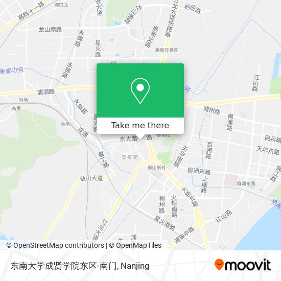东南大学成贤学院东区-南门 map