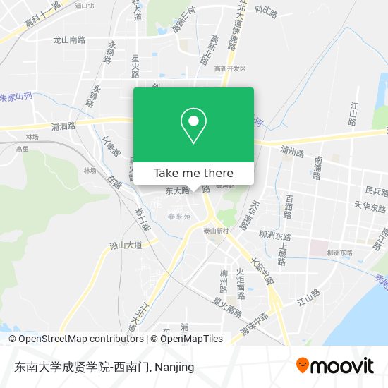 东南大学成贤学院-西南门 map