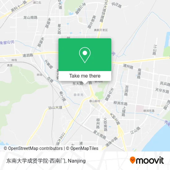 东南大学成贤学院-西南门 map