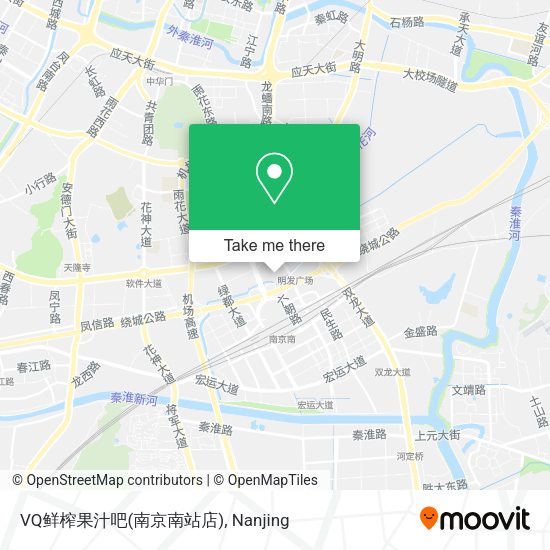 VQ鲜榨果汁吧(南京南站店) map