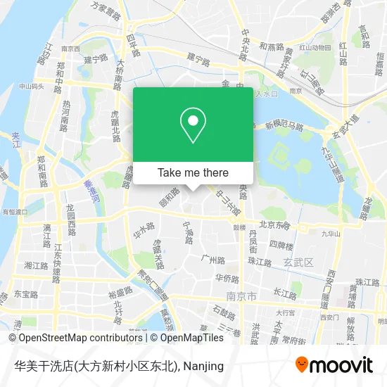 华美干洗店(大方新村小区东北) map