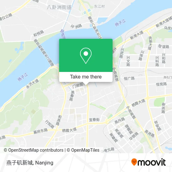 燕子矶新城 map