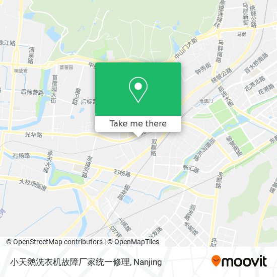 小天鹅洗衣机故障厂家统一修理 map