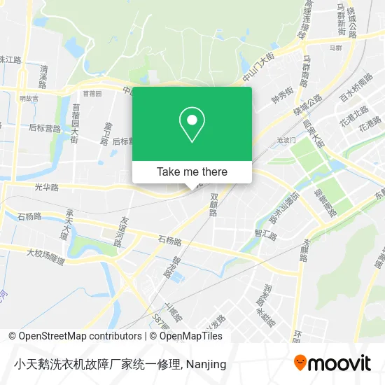 小天鹅洗衣机故障厂家统一修理 map