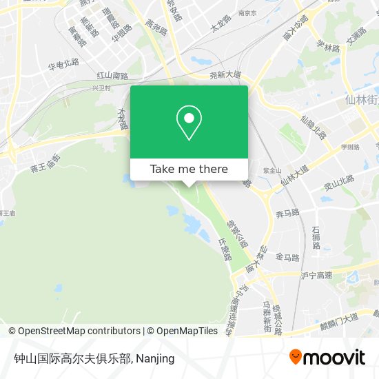 钟山国际高尔夫俱乐部 map