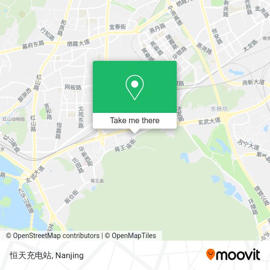 恒天充电站 map