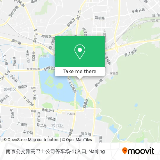 南京公交雅高巴士公司停车场-出入口 map