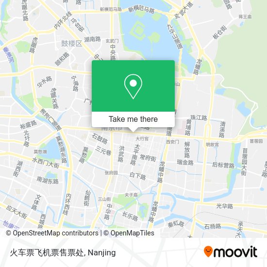 火车票飞机票售票处 map
