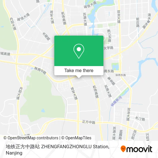 地铁正方中路站 ZHENGFANGZHONGLU Station map