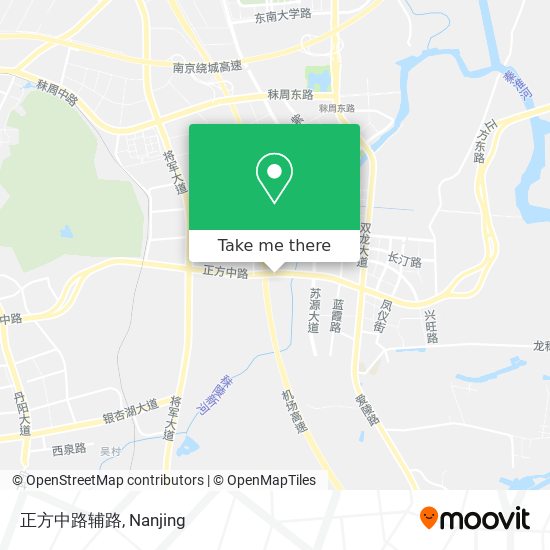 正方中路辅路 map