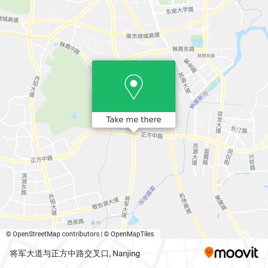 将军大道与正方中路交叉口 map