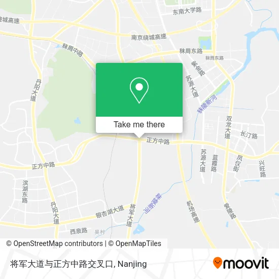 将军大道与正方中路交叉口 map