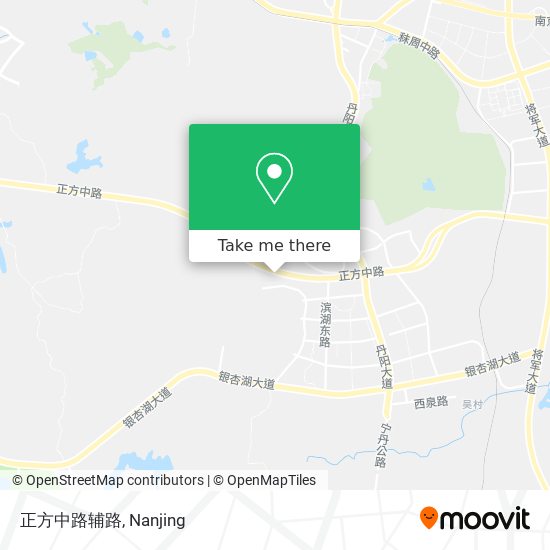 正方中路辅路 map