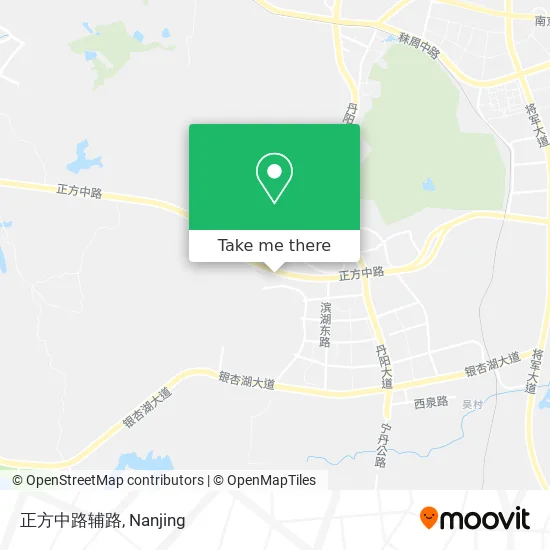 正方中路辅路 map