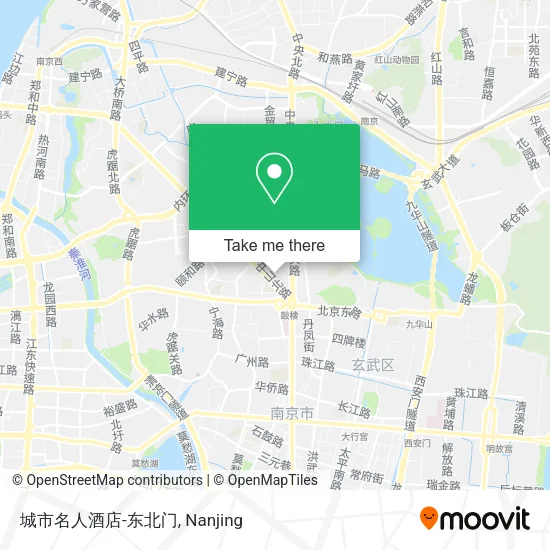 城市名人酒店-东北门 map