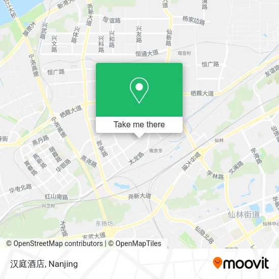 汉庭酒店 map