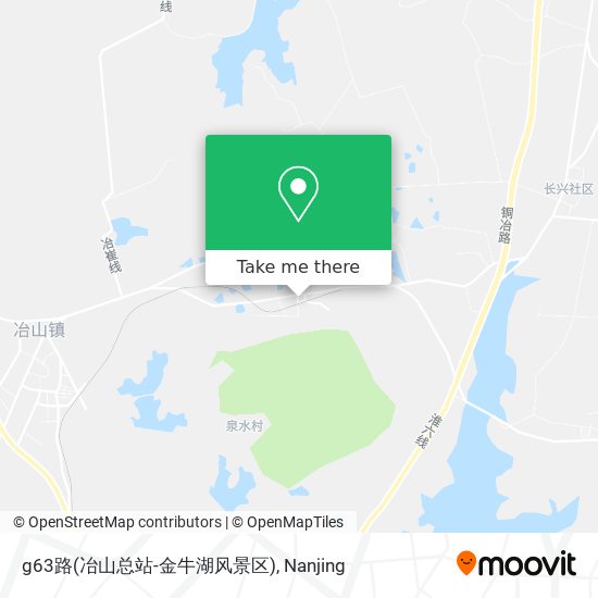 g63路(冶山总站-金牛湖风景区) map