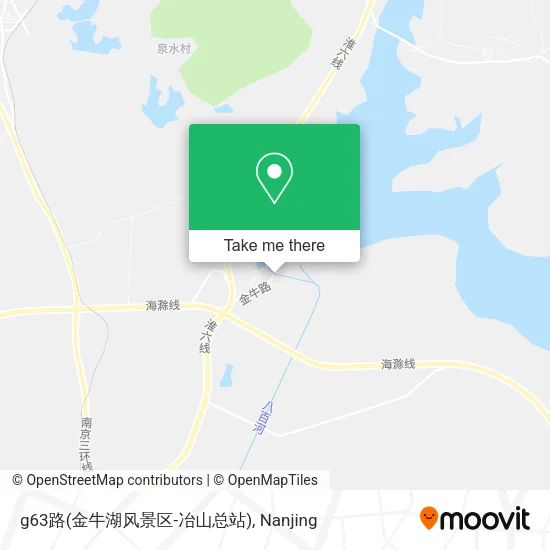 g63路(金牛湖风景区-冶山总站) map