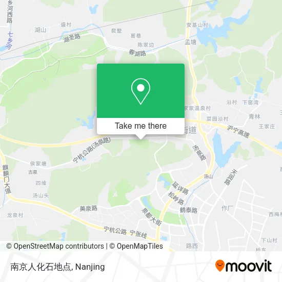 南京人化石地点 map