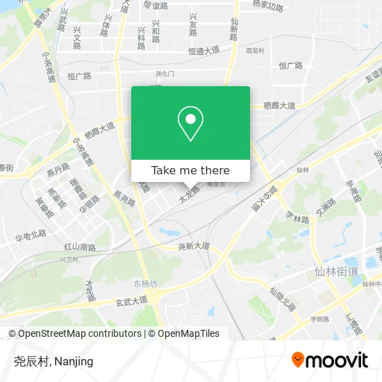 尧辰村 map