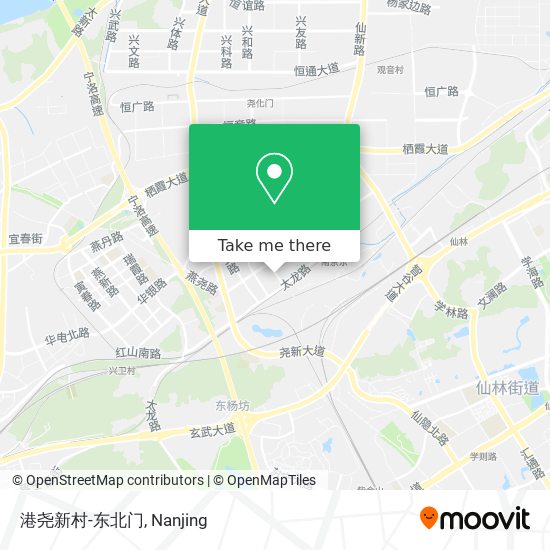 港尧新村-东北门 map
