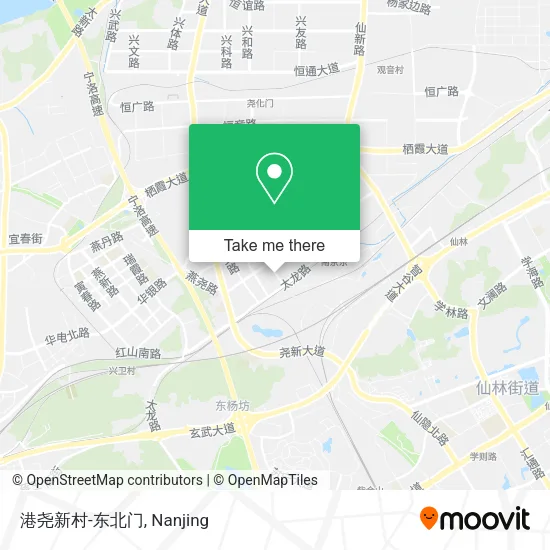 港尧新村-东北门 map