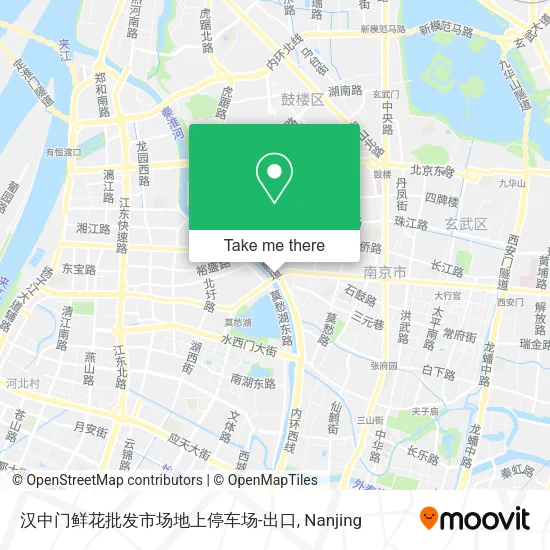 汉中门鲜花批发市场地上停车场-出口 map