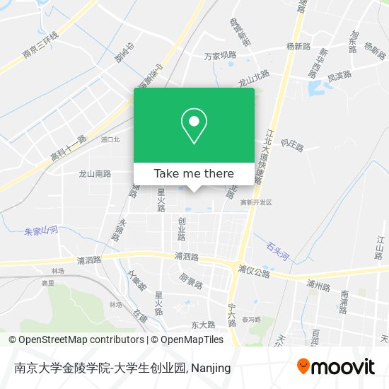 南京大学金陵学院-大学生创业园 map