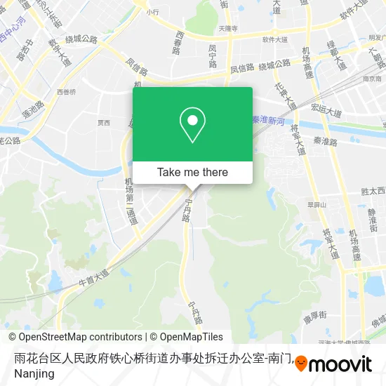雨花台区人民政府铁心桥街道办事处拆迁办公室-南门 map