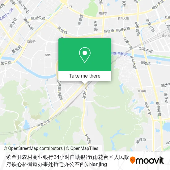 紫金县农村商业银行24小时自助银行(雨花台区人民政府铁心桥街道办事处拆迁办公室西) map