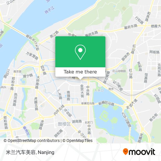米兰汽车美容 map