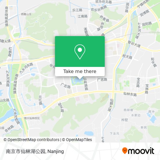 南京市仙林湖公园 map