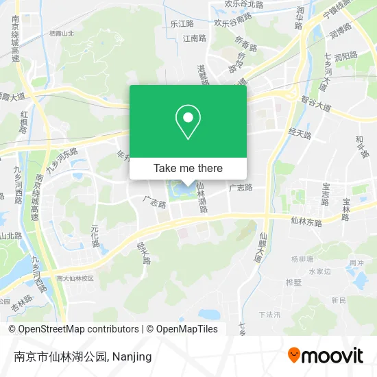 南京市仙林湖公园 map
