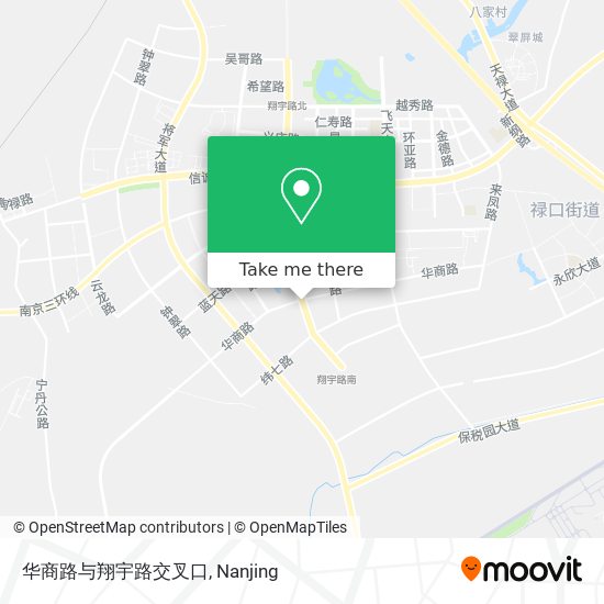 华商路与翔宇路交叉口 map