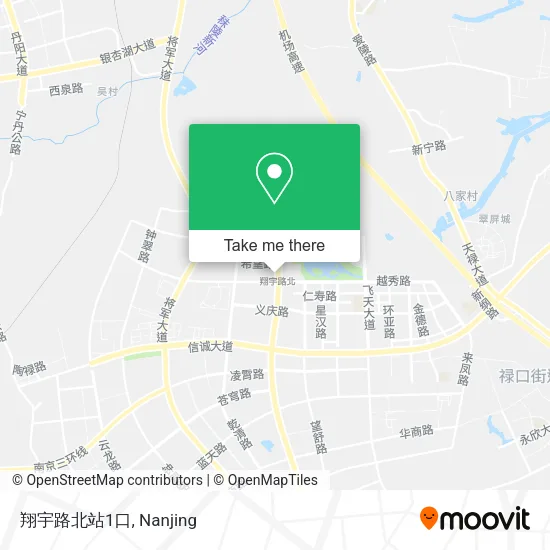 翔宇路北站1口 map