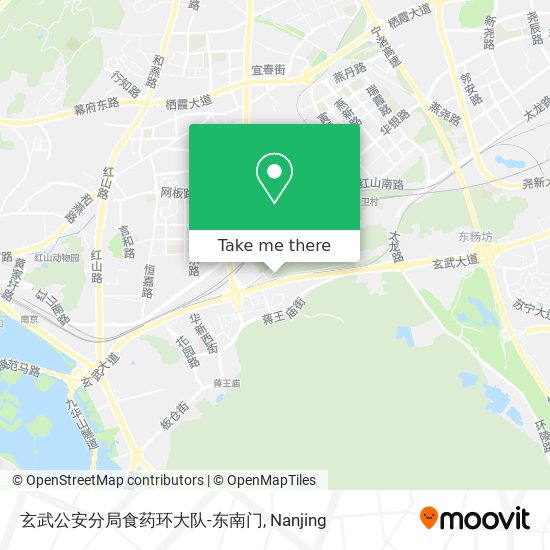 玄武公安分局食药环大队-东南门 map