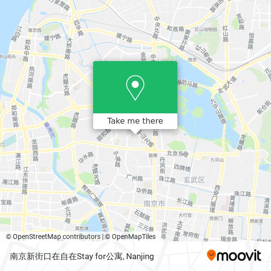 南京新街口在自在Stay for公寓 map