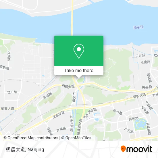 栖霞大道 map