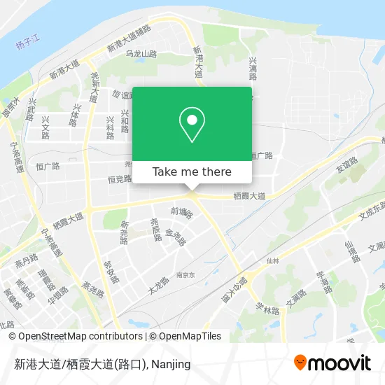 新港大道/栖霞大道(路口) map