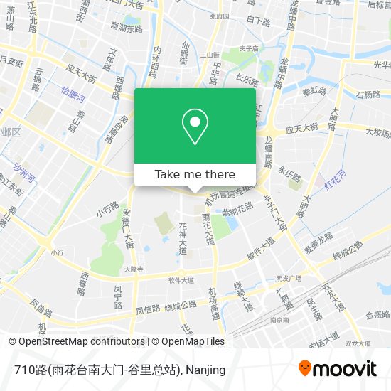 710路(雨花台南大门-谷里总站) map