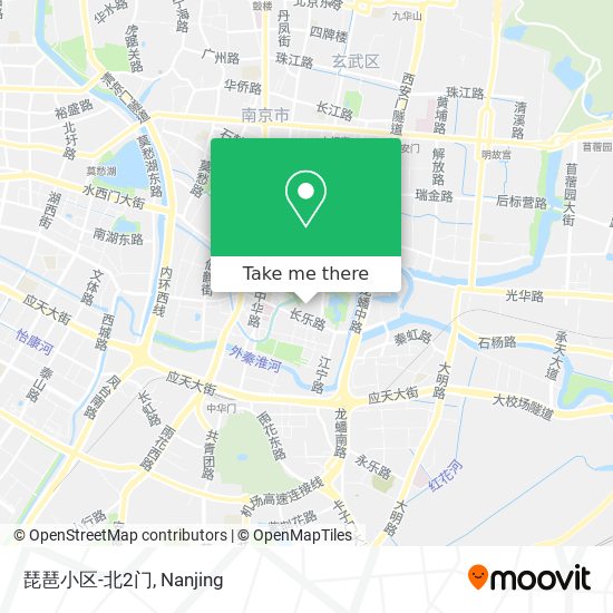 琵琶小区-北2门 map